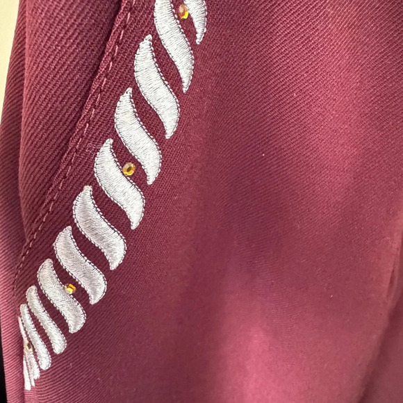 Vintage Embroidered Wool Pants size 6/M - Picture 2 of 9